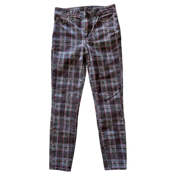 COPY - Paige Hoxton Skinny Ankle Atlantic Tartan plaid high rise jeans - Picture 3 of 7